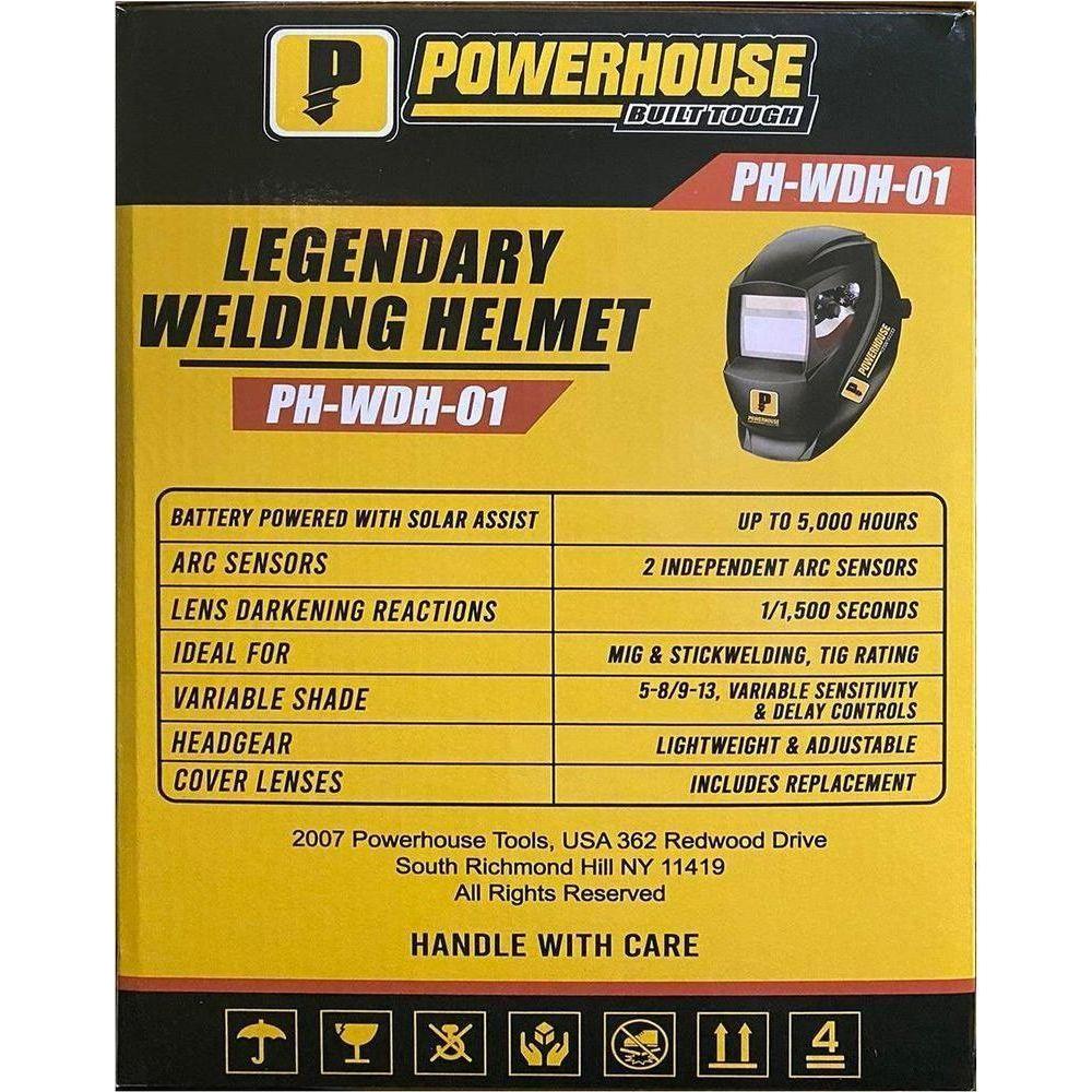 Powerhouse PH-WDH-01 Auto Darkening Welding Helmet - KHM Megatools Corp. Powerhouse PH-WDH-01 Auto Darkening Welding Helmet - KHM Megatools Corp.